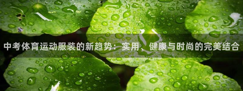 ug环球官网注册：中考体育运动服装的新趋势：实用、健康与时尚的完美结合